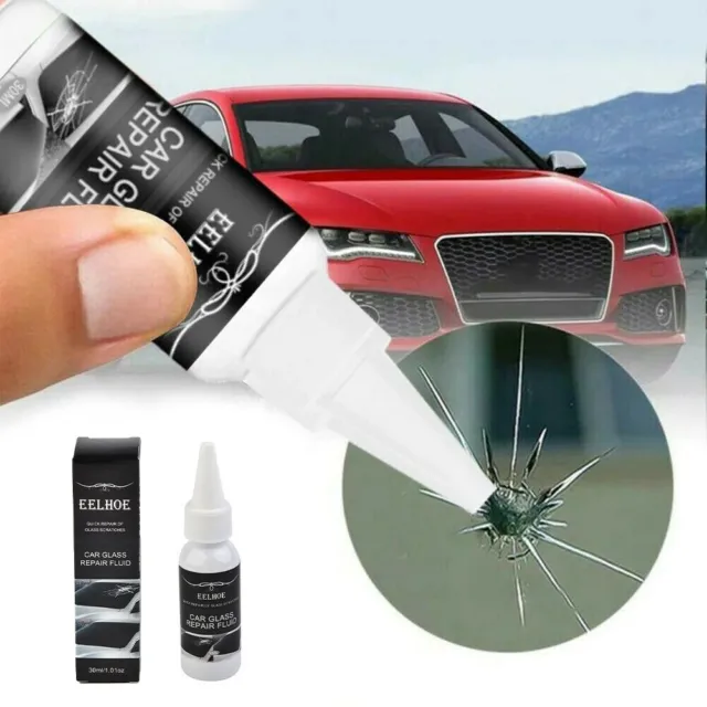Kit de réparation de pare-brise de voiture - Liquide de réparation rapide  de qualité professionnelle - Outil de réparation de pare-brise - Nano -  Liquide de réparation pour vitres de voiture 