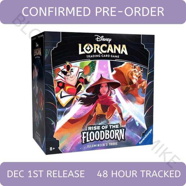 DISNEY LORCANA RISE Of The Floodborn Illumineer's Trove Set TCG Card PRE ORDER £79.99 DISNEY LORCANA RISE Of The Floodborn Illumineer's Trove Set TCG Card PRE ORDER £79.99