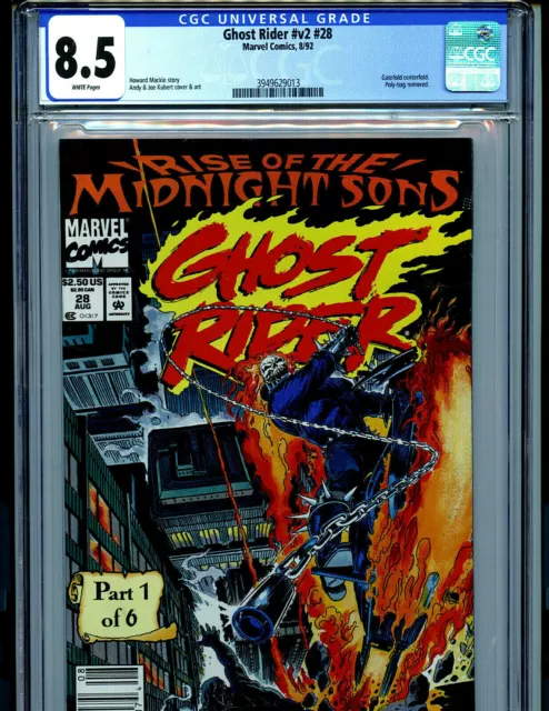 Ghost Rider Issue #28 CGC 8.5 1992 1st Lilith & Caretaker E1