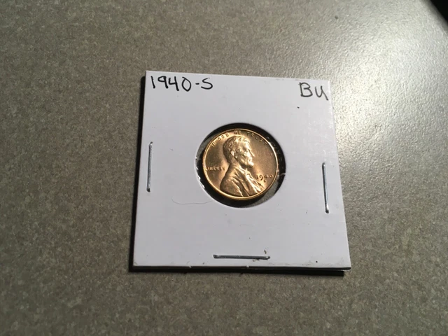 1940 S LINCOLN CENT NICE GEM RED BU WHEAT PENNY COIN GEM RED UNC # 1126s 🇺🇸