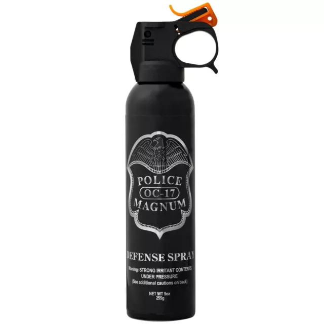 POLICE MAGNUM pepper spray 9oz ounce Riot Fire Master Fog Home Office Security