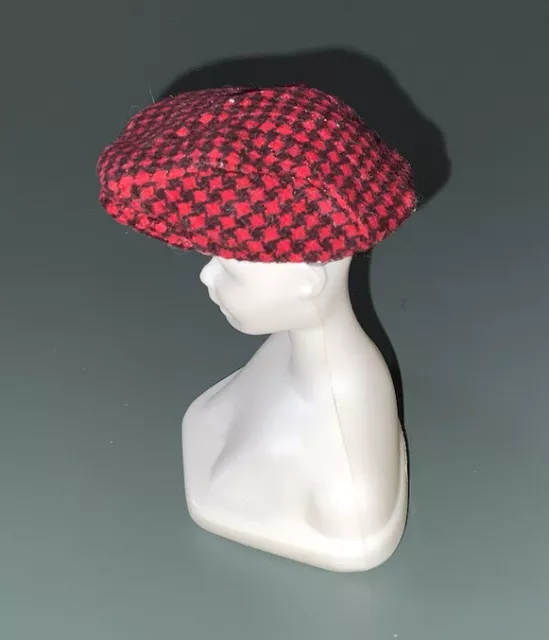 Vintage 1960s Barbie Doll Little Red Riding Hood Red Black Hat Cap #880 💕