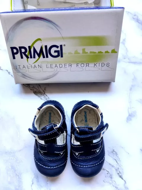 Baby Kleinkind Primigi Tommie Pre-Walker Schuhe Stiefel blau Größe EU 18 UK 2