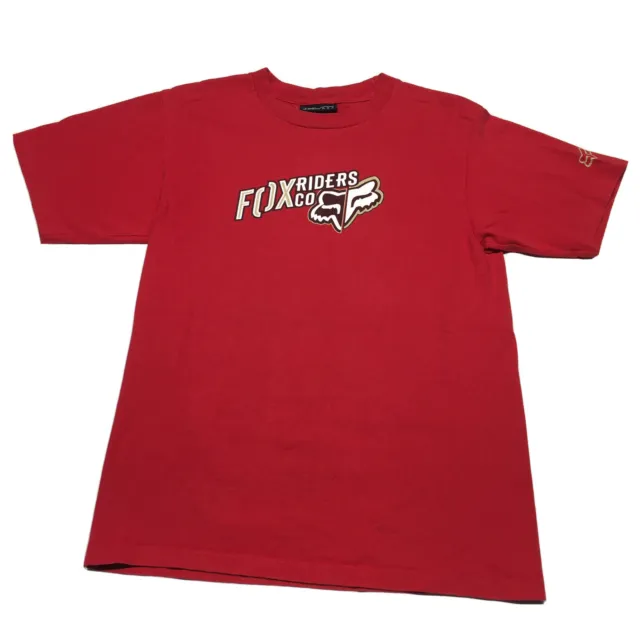 Fox Motorsports T-Shirt Mens Small Red Dirt Bikes Motorbike Supercross Racing