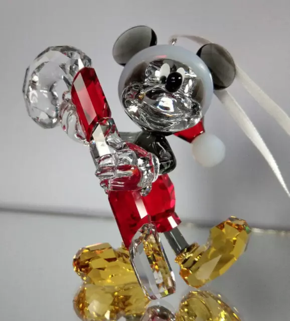 Swarovski Disney Mickey Mouse Candy Cane Christmas Ornament 5135938 AP 2016 OVP