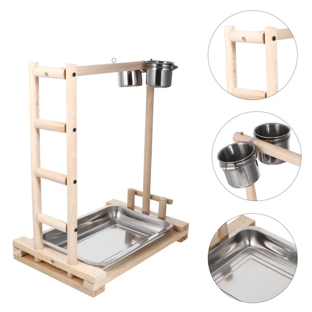 1 stück Papagei stehender Rack Papagei Fütterungsschüssel