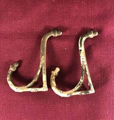 Antique Cast Iron Double Acorn tip or Coat Hook