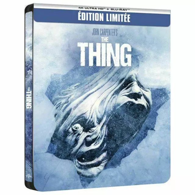 "The Thing" Blu-Ray 4K Boîtier Steelbook Édition Collector Française Rare New