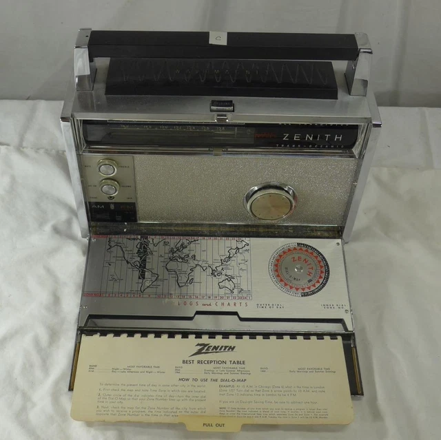 Vintage Zenith Royal 3000-1 Trans Oceanic Radio FM AM Multiband Transistor (C) Vintage Zenith Royal 3000-1 Trans Oceanic Radio FM AM Multiband Transistor (C)