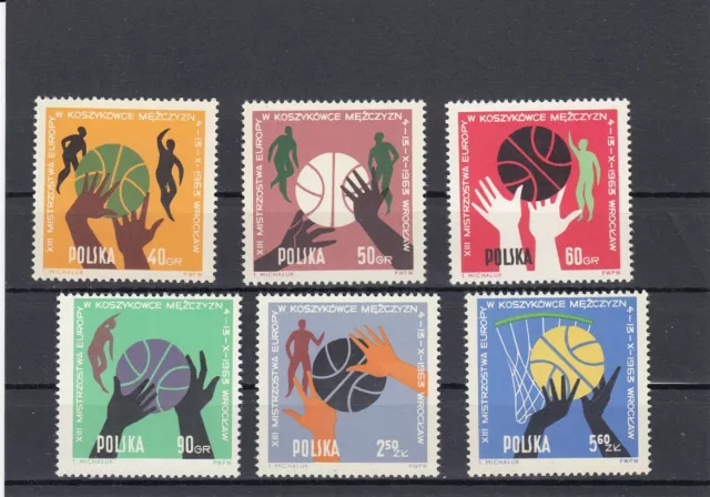 Polen 1963 J.  Satz MiNr. 1418-1423 MNH (**)