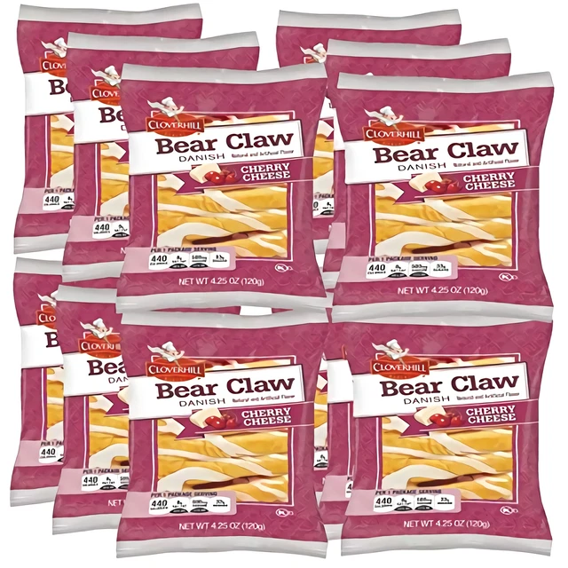 Cloverhill Cerise Fromage Ours Griffes Individuellement Emballé 12 Paquet