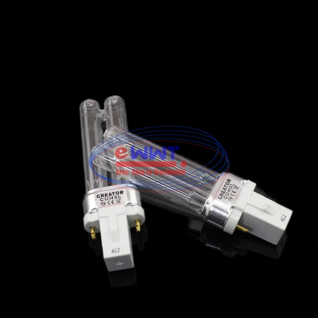 SPEDIZIONE GRATUITA 2x per Hozelock Cyprio Bioforce 250 UVC 1311 5W lampadina UV ZGQU476