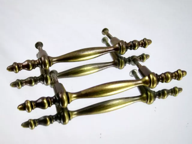 Vintage Brass Dresser Drawer Cabinet Handle Pulls knob Hardware Ornate Old lot 2