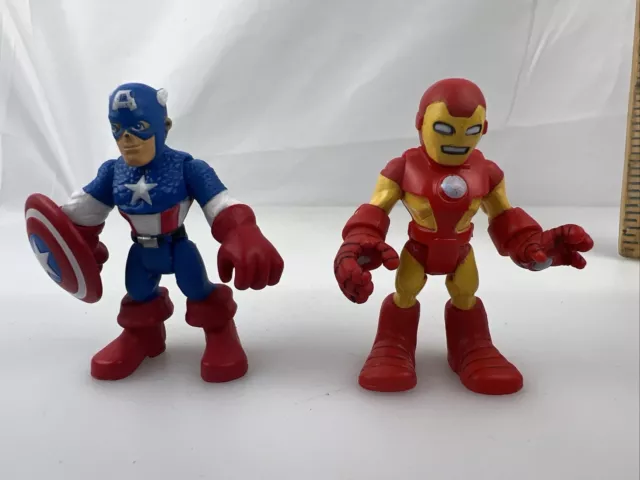 Marvel Playskool Heroes Super Hero Adventures Iron Man And Captain America