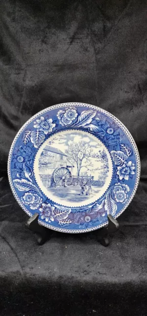 Wood & Sons  The Grist Mill Old Sturbridge Village Plate 8 "