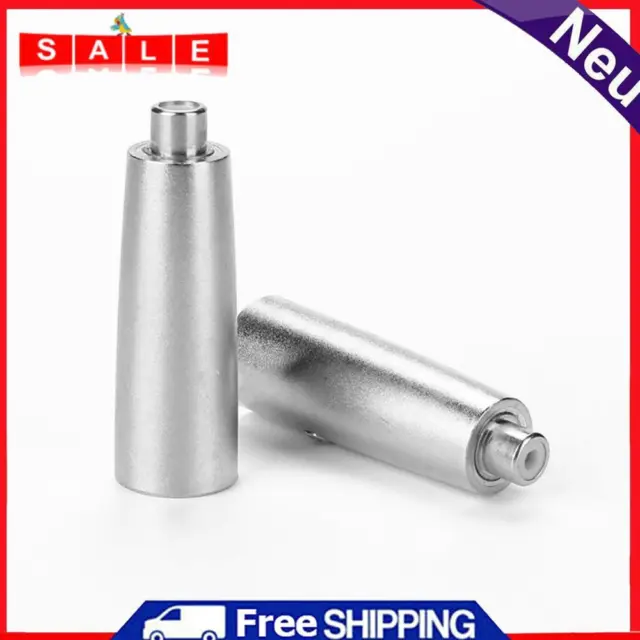 2pcs Metal XLR 3 Pin Male to RCA Female Audio Jack Adapter Plug Connector