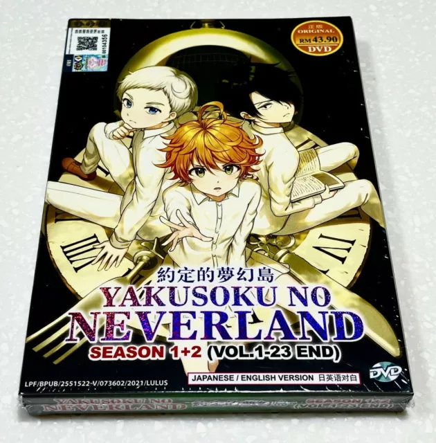 Yakusoku no Neverland (Season 1&2: VOL.1 - 23End) ~ All Region ~ English  Version