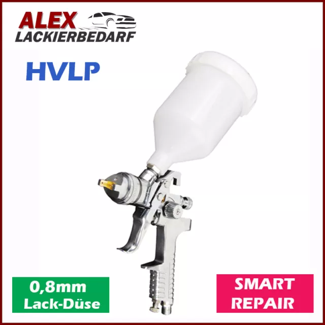 HVLP Mini Lackierpistole Spritzpistole Druckluftpistole 0,8mm Düse SMART Repair