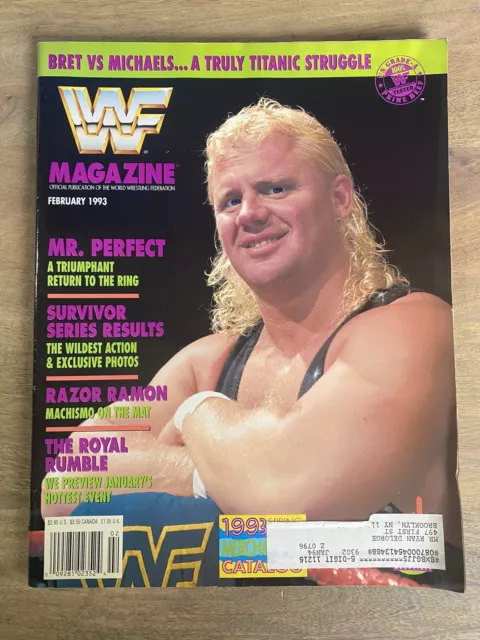 WWF WWE Magazine February 1993 - Mr. Perfect Curt Henning