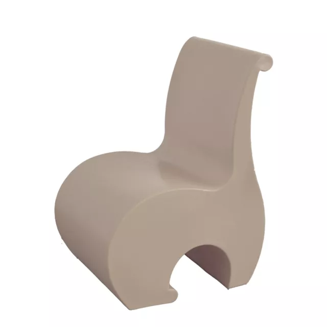 Fauteuil En Résine Pour Extérieur Design Moderne Décor Jardin Taupe Tourterelle