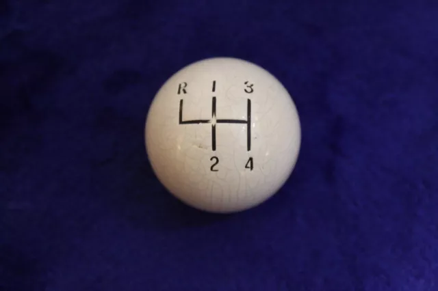 Mini White 4 Speed Gear Shift Handle Knob Accessory Auto Manual Shifter Vette?