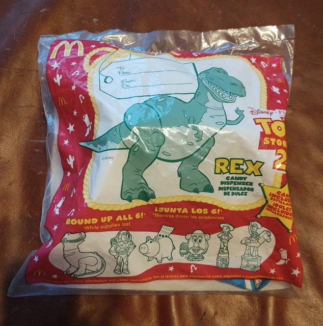 1999 TOY STORY 2 Mcdonalds Candy Dispenser Toy Rex New 10.99