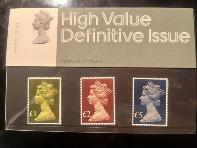 Royal Mail 1977 High Value Definitive Presentation Pack #91 MNH Decimal Stamps
