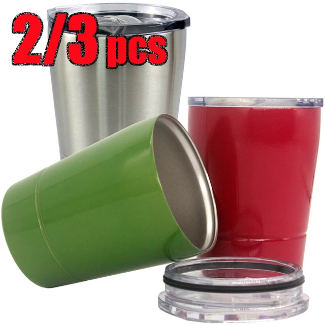 2/3pcs Stainless Steel Tumbler Mini Thermal Travel Mug Hot Cold Coffee Cup