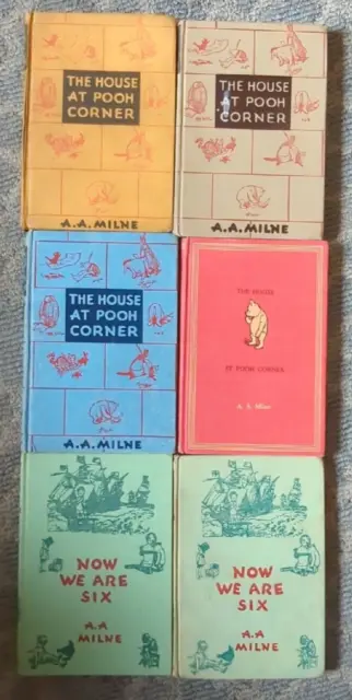 A.A. Milne Winnie the Pooh House at Corner 1938,45,55,61 Now We Are Six 1950 Lot