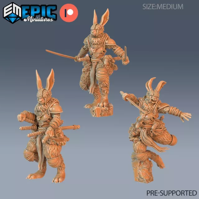 Rabbit Folk DnD Dungeons and Dragons Fantasy Miniature - Epic Miniatures 28mm