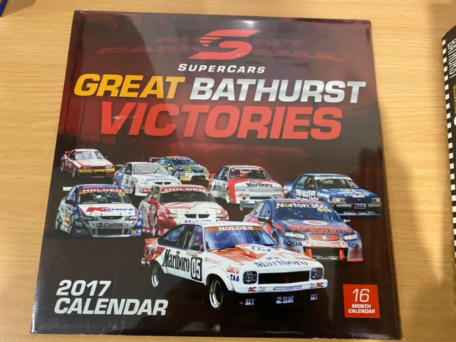 v8 Supercars Australia 2017 Calendar RARE  sealed  16 Months Great Bathurst Wins