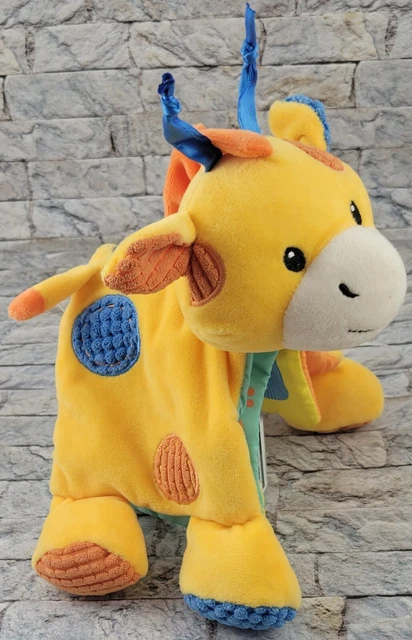 SPARK CREATE IMAGINE Giraffe Stuffed Animal Baby RATTLE ABCs BOOK 7" PLUSH TOY