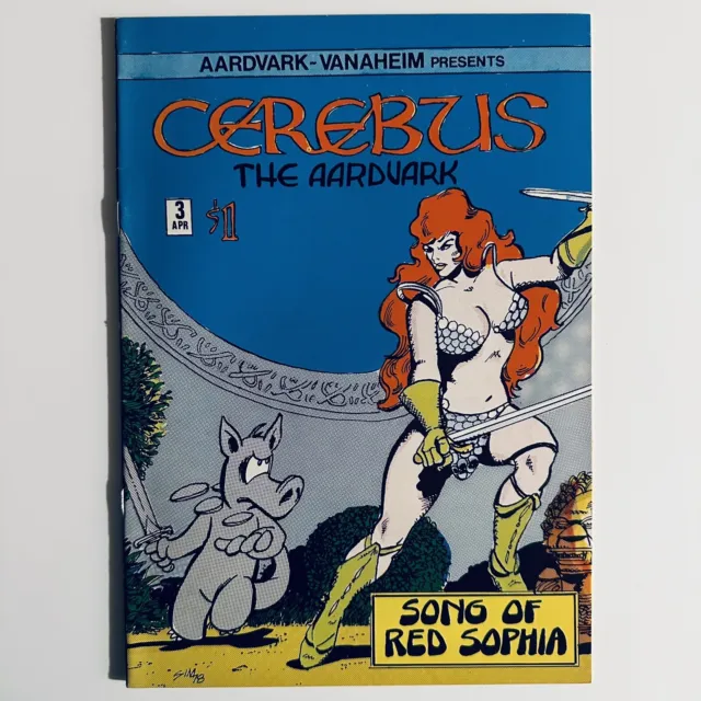 Cerebus The Aardvark #3 Aardvark-Vanaheim Key Issue Red Sophia