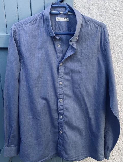 Chemise manche longue homme celio best sale