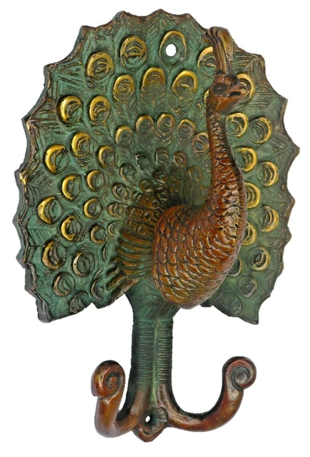 Peacock Shape Home Wall Décor Figure Victorian Style Handmade wall Hanger Hook