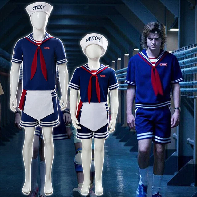 STRANGER THINGS SEASON 3 Steve Harrington Cosplay Costume Scoops Ahoy