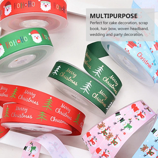 2x Urlaub Band Handwerk Weihnachten Band Weihnachten Geschenk Bögen Bänder 5