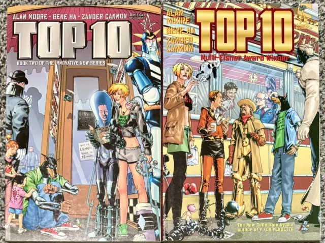 TOP 10 Book One & Two TPB Paperback Alan Moore NM-