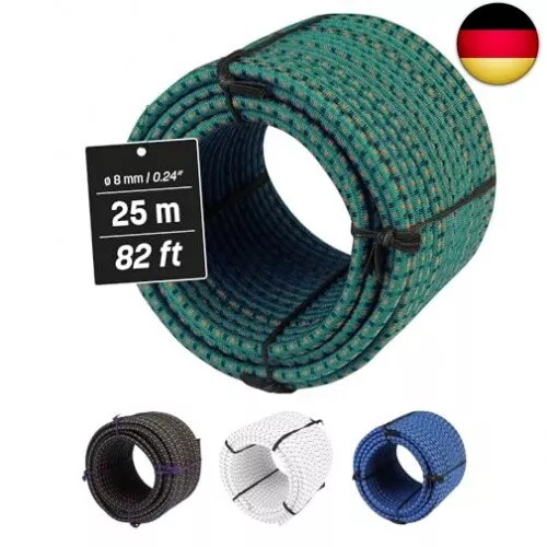 MAGMA Elastisches Seil Bungee-Seil für Schwimmbadabdeckungen 8mm, 25m.