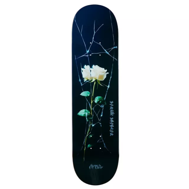 April Dashawn Jordan Cracked Rose Black 8.0 Skateboard Deck