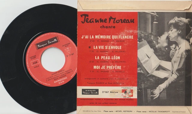 45T. JEANNE MOREAU. J'ai la mémoire qui flanche La peau Léon +2 EUR