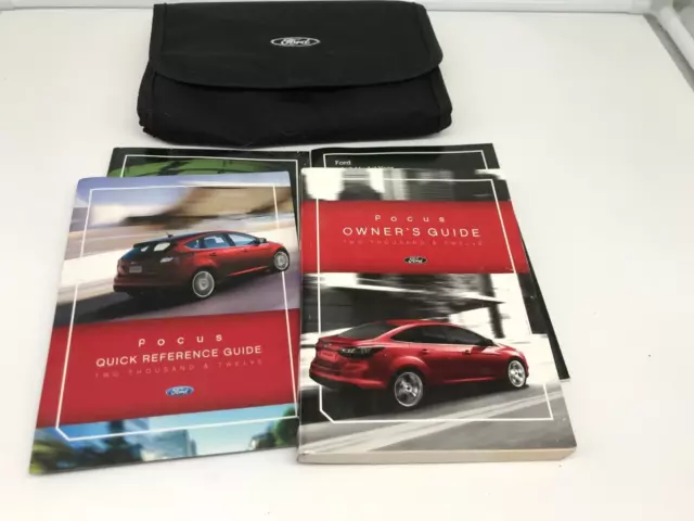 2012 Ford Focus Owners Manual Set OEM With Case OM02100