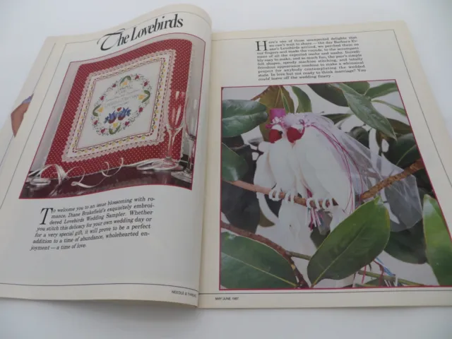 NEEDLE & THREAD Magazine May / June 1987 Lacy Lingerie / Cross Stitch ...