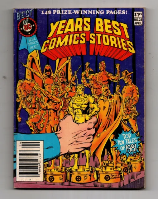 1982 BEST of DC BLUE RIBBON DIGEST #23 YEARS BEST COMIC STORIES TOP 10 NEWSSTAND