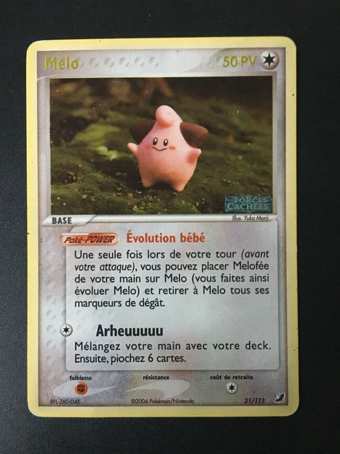 Carte pokémon Melo 21/115 Holo Ex Forces Cachées