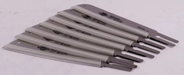 (Lot of 7) Shark Saw 6.5 in. L Carbon Steel Replacement Blade 24 TPI 01-2204