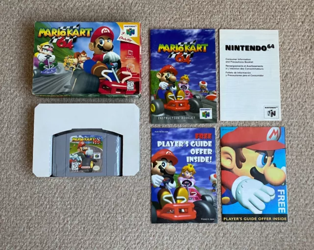 Mario Kart 64 - N64 Nintendo 64 - NTSC USA Version - Boxed & Complete CIB