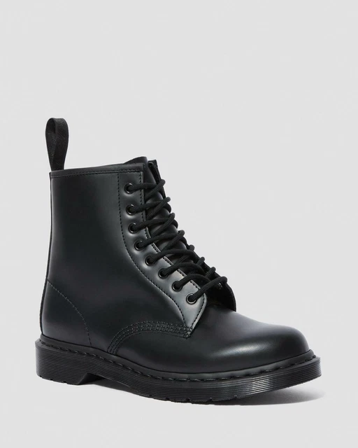 Dr.martens -  Anfibio Da Donna 8 Fori Nero Su Nero 1460 Mono