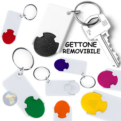 GETTONE UNIVERSALE Carrello SPESA Portachiavi EURO Supermercato MARKET Shopping 
