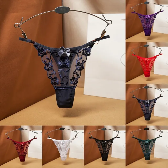 Culotte string en dentelle slips sexy pour femmes lingerie sous-vêtements maill